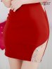 画像17: XSサイズあり【ANGEL R/エンジェルアール】フリルスリーブ/ Vカット/ フロントビジュー/ メッシュ/ タイト/ミニドレス/ キャバドレス[OF2]