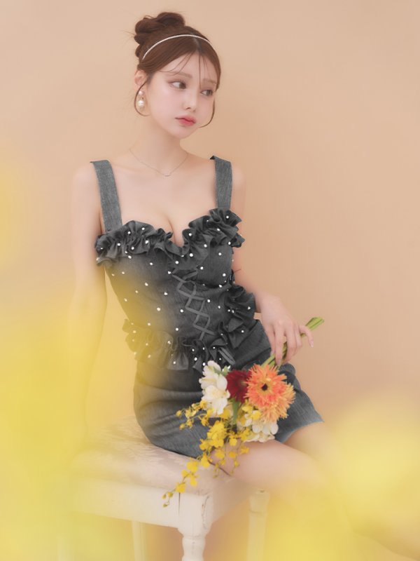 ダークグレイ モデル:ももか 身長:156cm 着用サイズ:Sサイズ