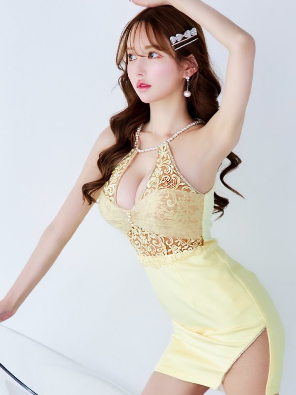 イエロー　モデル：ゆめ　身長：160cm　着用サイズ：Sサイズ