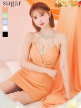 【予約商品/5月中旬-5月下旬発送予定】XSサイズあり【ANGEL R/エンジェルアール】サテン/ ネックビジュー/ ウエストクロス/ タイト/ ミニドレス/ キャバドレス[OF2]