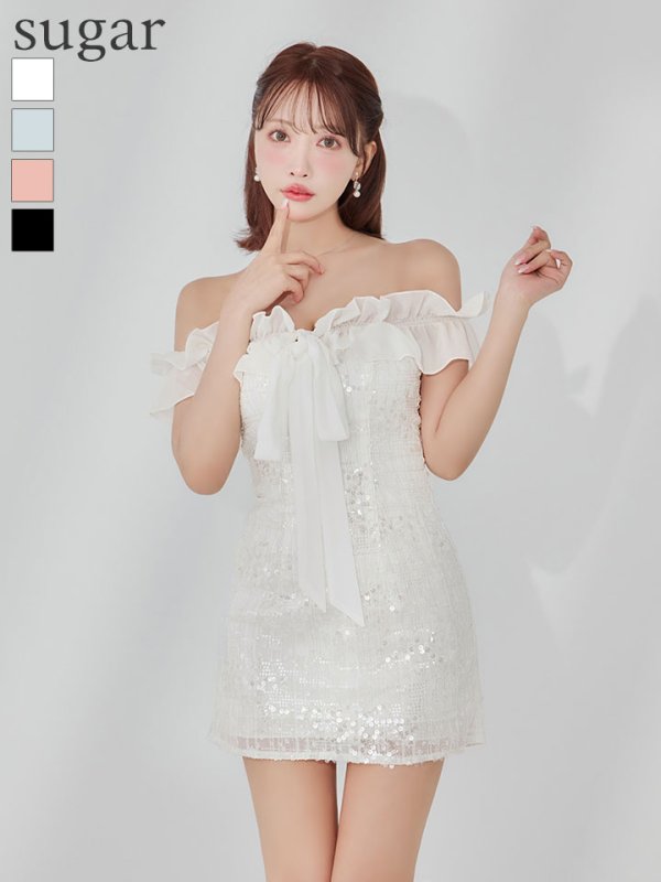 ホワイト　モデル：三上悠亜　身長：159cm　着用サイズ：Sサイズ