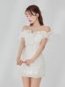 ホワイト　モデル：三上悠亜　身長：159cm　着用サイズ：Sサイズ