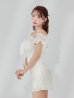 ホワイト　モデル：三上悠亜　身長：159cm　着用サイズ：Sサイズ