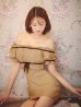 ベージュ　モデル：れみれみ　身長：163cm　着用サイズ：Sサイズ