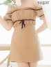 ベージュ　モデル：明日花キララ　身長162cm　着用サイズ：Sサイズ