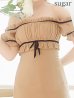 ベージュ　モデル：明日花キララ　身長162cm　着用サイズ：Sサイズ
