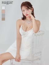 【予約商品/7月中旬-7月下旬発送予定】【ANGEL R/エンジェルアール】ホルターネック/ ビジュー/ シフォンドレープ/ パールチェーン/ タイト/ ミニドレス/ キャバドレス[OF2]