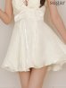 画像18: 【一部予約商品/8月下旬発送予定】XSサイズあり【ANGEL R/エンジェルアール】ノースリーブ/ Vカット/ リボン/ ビジュー/ ウエストマーク/ フレア/ マイクロミニドレス/ キャバドレス[OF2]