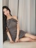 グレー　モデル：まおちゃる　身長：158cm　着用サイズ：Sサイズ