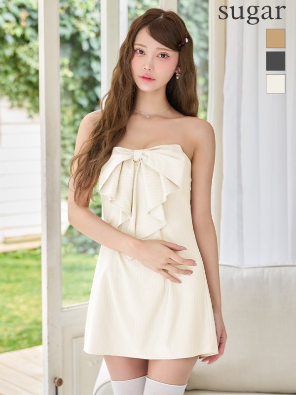 アイボリー　モデル：るりぴ　身長：165cm　着用サイズ：Sサイズ