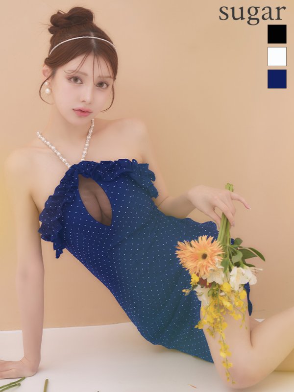 ネイビー モデル：ももか　身長：156cm　着用サイズ：Sサイズ