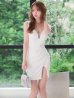 ホワイト　モデル：ゆめ　身長：160cm　着用サイズ：Sサイズ