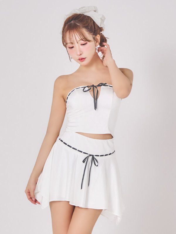 ホワイト モデル：三上悠亜　身長：159cm　着用サイズ：Sサイズ