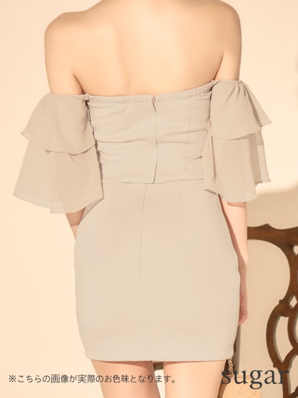 ベージュ　モデル：ゆめ　身長：160cm　着用サイズ：Sサイズ