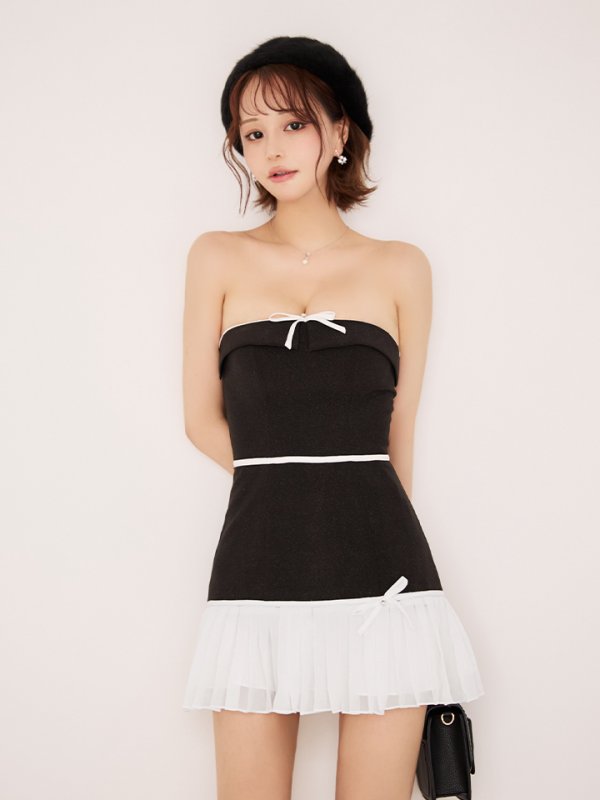 ブラック モデル：レミ　身長：163cm　着用サイズ：Sサイズ