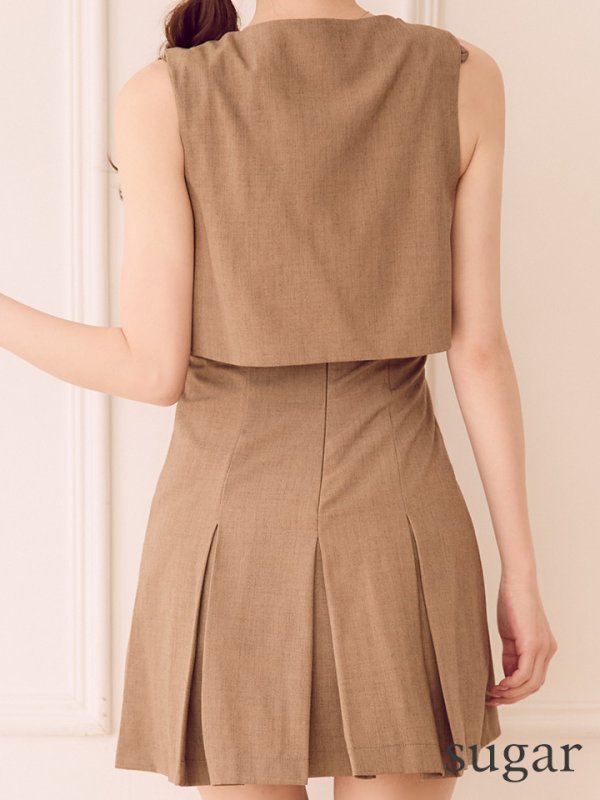 モカベージュ モデル：ゆめ　身長：160cm　着用サイズ：Sサイズ