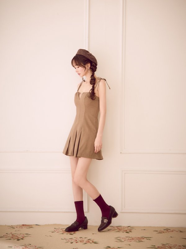 モカベージュ モデル：ゆめ　身長：160cm　着用サイズ：Sサイズ