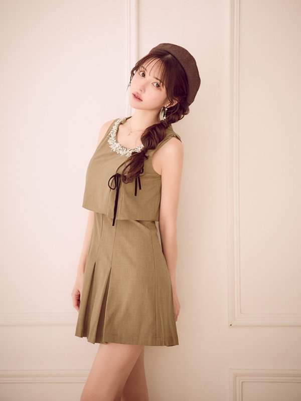 モカベージュ モデル：ゆめ　身長：160cm　着用サイズ：Sサイズ