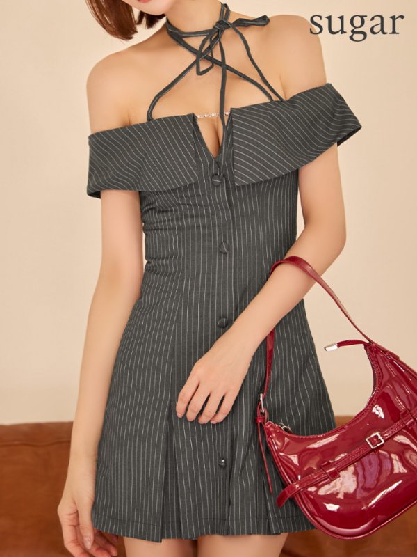 グレー　モデル：れみれみ　身長：163cm　着用サイズ：Sサイズ