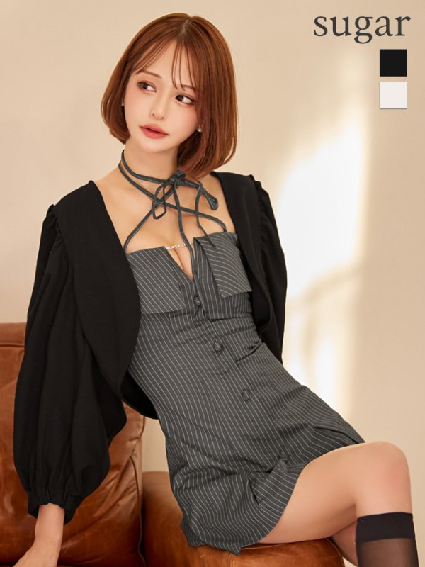 ブラック　モデル：れみれみ　身長：163cm　着用サイズ：Fサイズ