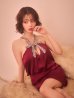 レッド　モデル：天海りこ　身長：156cm　着用サイズ：Sサイズ