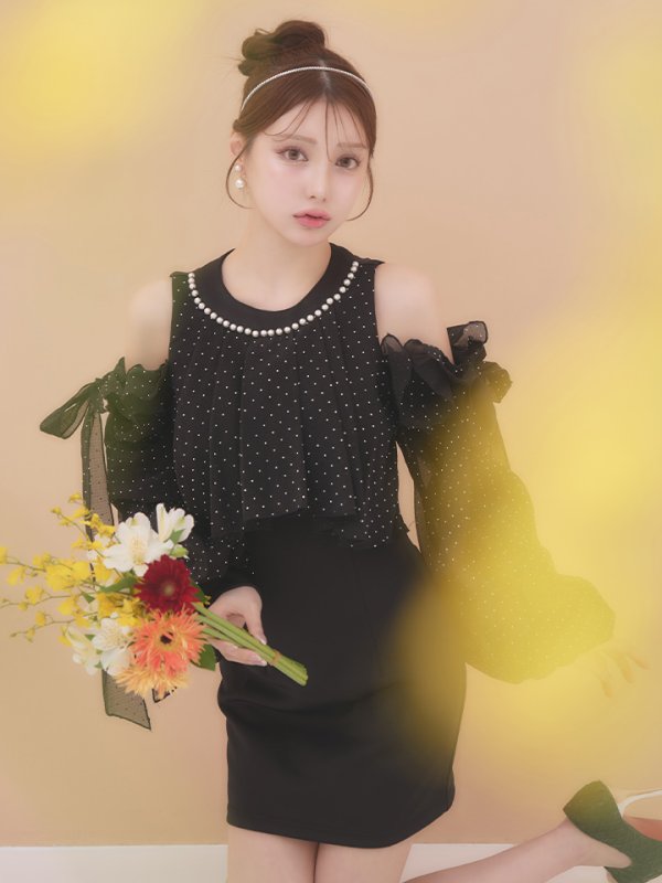 ブラック モデル:ももか 身長:156cm 着用サイズ:Sサイズ