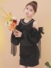 ブラック モデル：ももか　身長：156cm　着用サイズ：Sサイズ