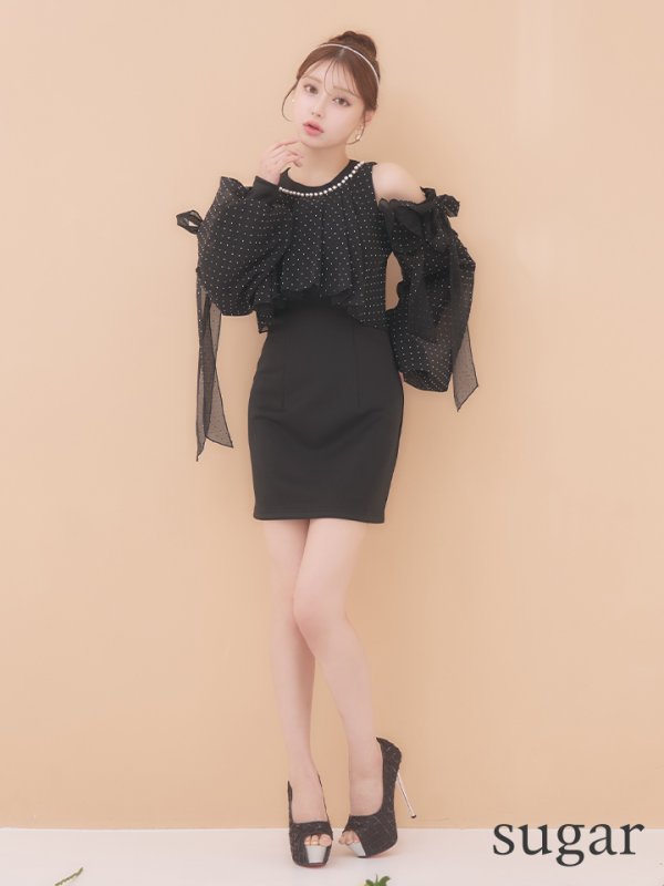 ブラック モデル:ももか 身長:156cm 着用サイズ:Sサイズ