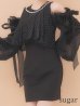ブラック モデル：ももか　身長：156cm　着用サイズ：Sサイズ