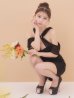 ブラック モデル：ももか　身長：156cm　着用サイズ：Sサイズ