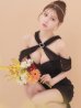 ブラック モデル：ももか　身長：156cm　着用サイズ：Sサイズ