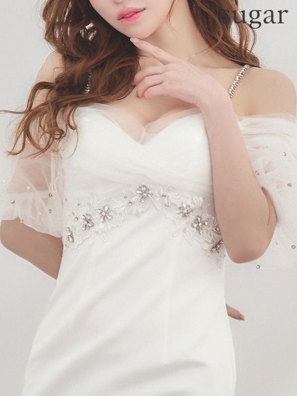 ホワイト モデル:ゆめ 身長:160cm 着用サイズ:Sサイズ