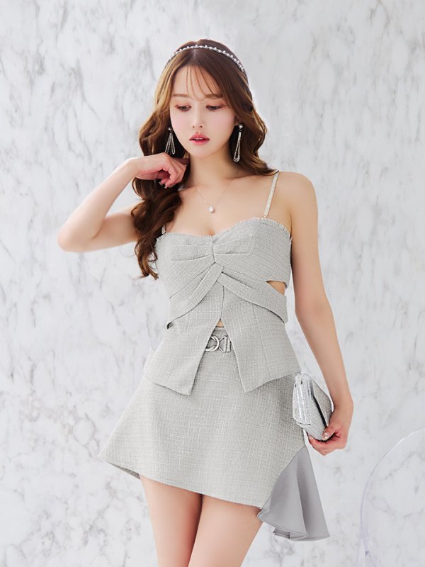 グレー モデル：ゆめ　身長：160cm　着用サイズ：Sサイズ