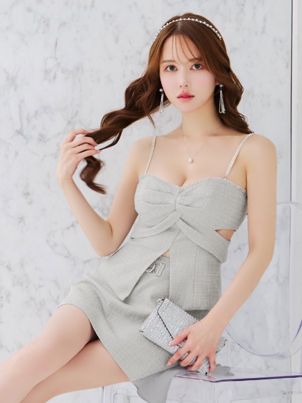 グレー モデル：ゆめ　身長：160cm　着用サイズ：Sサイズ