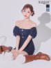 ネイビー モデル：明日花キララ　身長：162cm　着用サイズ：Sサイズ