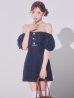 ネイビー モデル：明日花キララ　身長：162cm　着用サイズ：Sサイズ