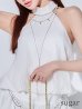 ホワイト モデル：明日花キララ　身長：162cm　着用サイズ：Sサイズ