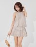 ベージュ　モデル：三上悠亜　身長：159cm　着用サイズ：Sサイズ