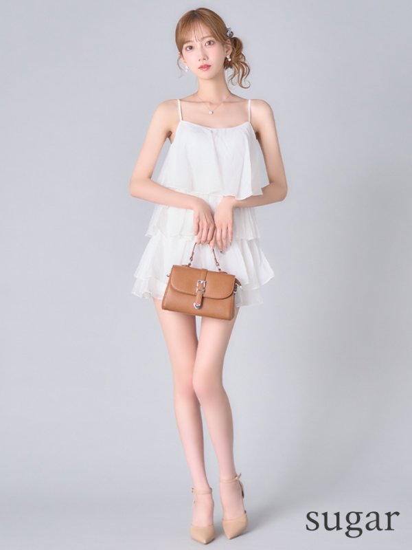 ホワイト　モデル：あすか　身長：170cm　着用サイズ：Sサイズ