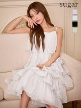 【ANGEL R/エンジェルアール】ティアード/ キャミ/ フレア/ ワンピース/ ロングドレス[OF2]