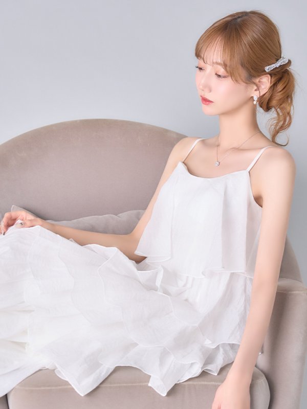 ホワイト　モデル：あすか　身長：170cm　着用サイズ：Sサイズ