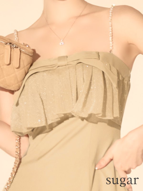 ベージュ モデル：ゆめ　身長：160cm　着用サイズ：Sサイズ