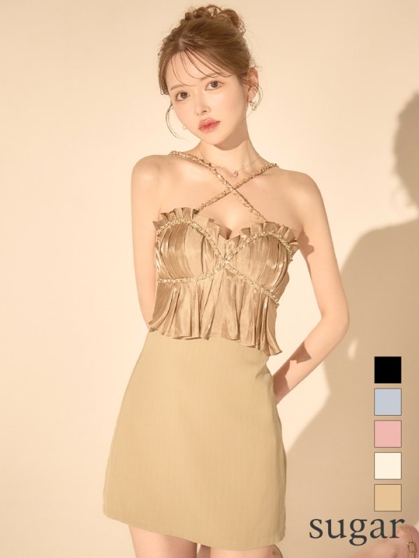 ベージュ モデル：ゆめ　身長：160cm　着用サイズ：Sサイズ