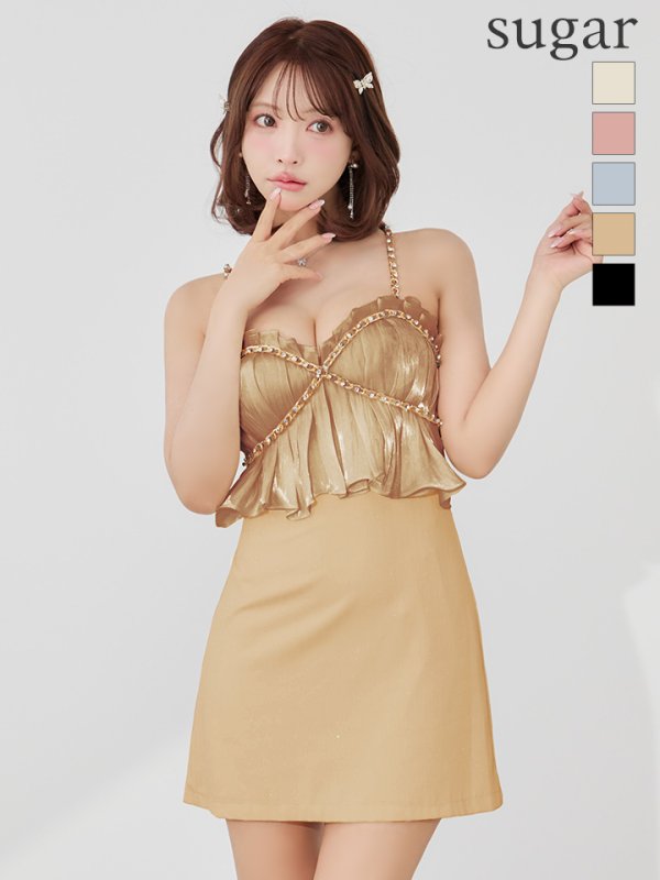 ベージュ モデル：三上悠亜　身長：159cm　着用サイズ：Sサイズ
