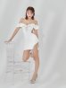 ホワイト　モデル：三上悠亜　身長：159cm　着用サイズ：Sサイズ