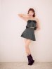 グレー　モデル：明日花キララ　身長162cm　着用サイズ：Sサイズ
