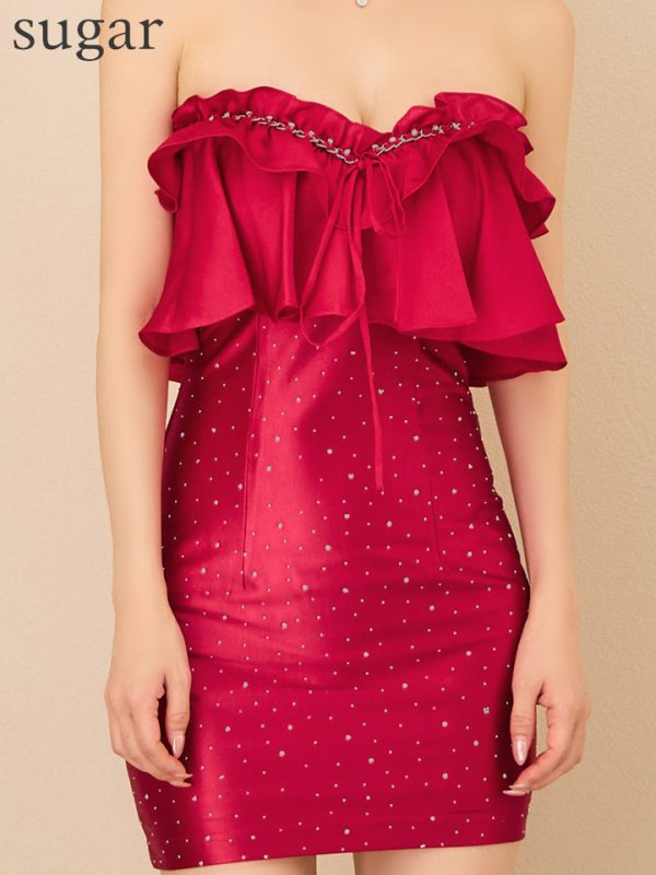 レッド モデル:ゆめ 身長:160cm 着用サイズ:Sサイズ