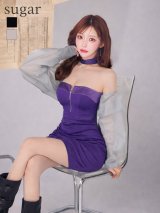 【ファッション小物：ボレロ】【ANGEL R/エンジェルアール】ロングスリーブ/ メッシュ/ ボタン/ ボレロ[OF02]