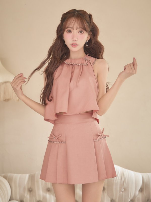 ピンク  モデル：三上悠亜　身長：159cm　着用サイズ：Sサイズ