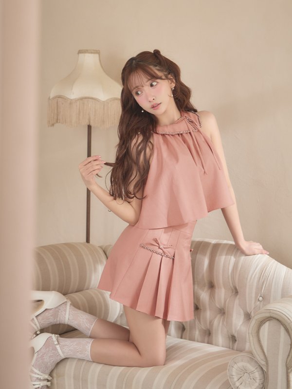 ピンク  モデル：三上悠亜　身長：159cm　着用サイズ：Sサイズ